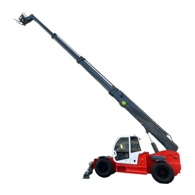 Red Colored Telehandler Red 4 Ton 17m Telescopic Boom 4WD Telehandler Forklift - Heavy Duty ...